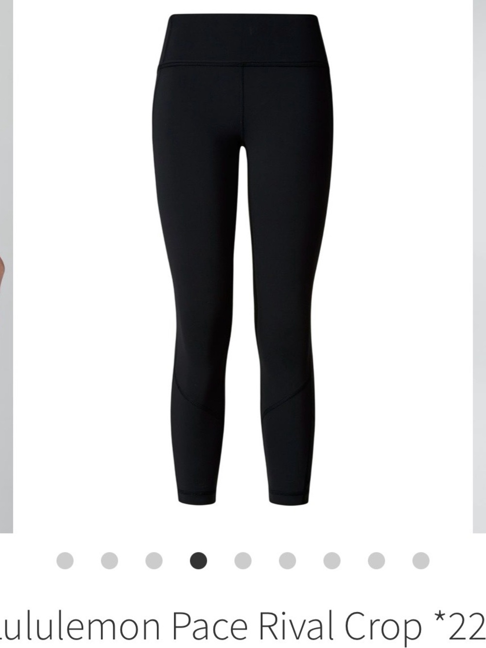 Lululemon Brown Pace Rival Crop Leggings
